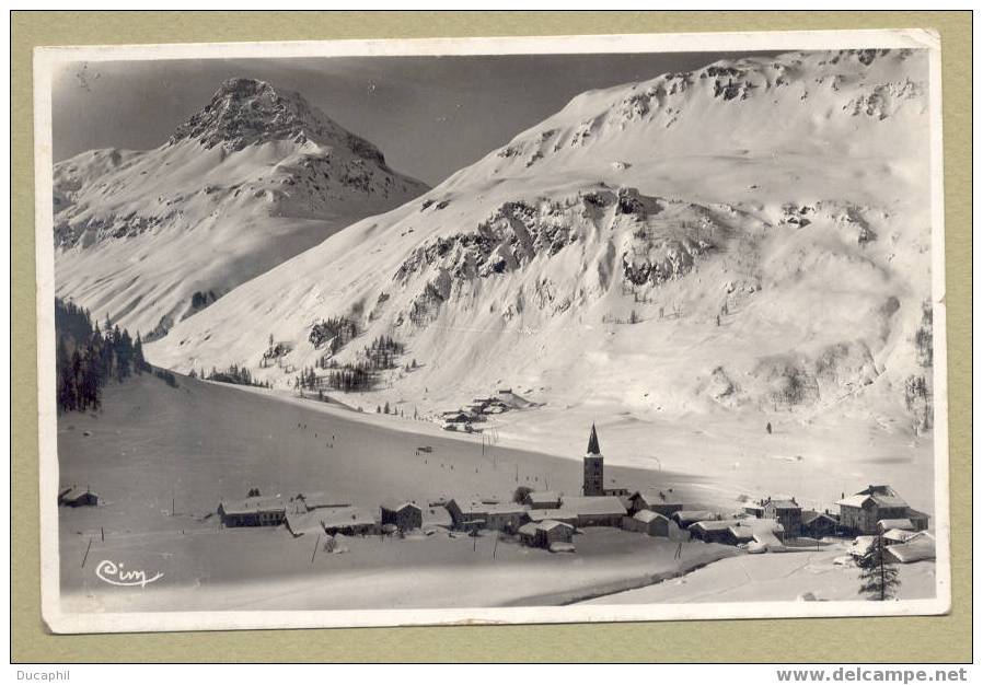 VAL D ISERE VUE GENERALE BELEVARDE ET POINTE DU CHARVET - Val D'Isere