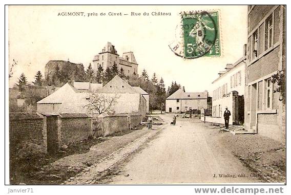 Agimont, Près De Givet. Rue Du Château - Givet