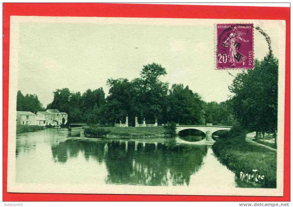 JARNAC 1936 JARDIN PUBLIC CARTE EN BON ETAT - Jarnac