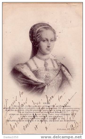 CPA JANE GREY, Petite  Fille De Marie D´angleterre - Histoire