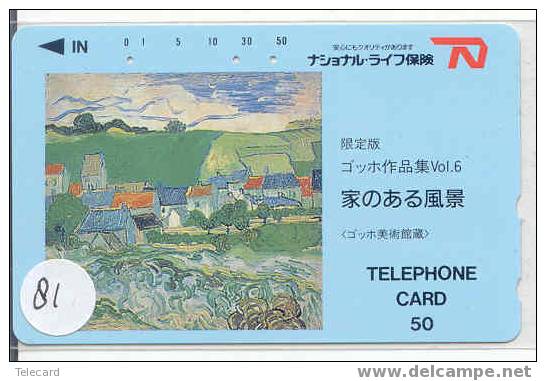 VINCENT VAN GOGH Op Telefoonkaart Japan (81) - Pittura