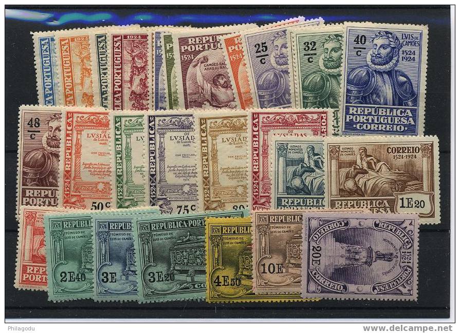 PORTUGAL YV  299-329 Poête CAMOES  ++  Bonne Qualité Cote 126 E - Unused Stamps