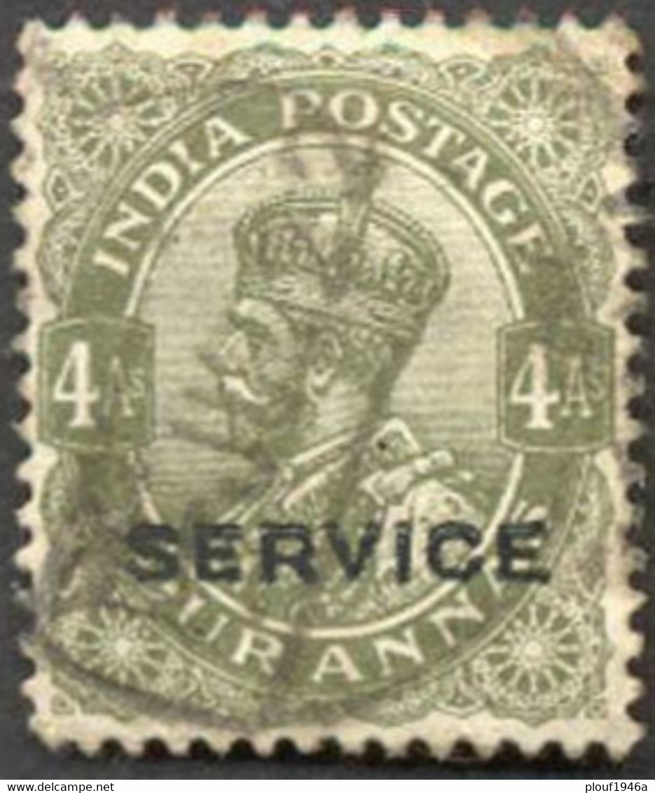 Pays : 230,3 (Inde Anglaise : Empire)  Yvert Et Tellier N° : S  58 (o) - 1911-35 King George V