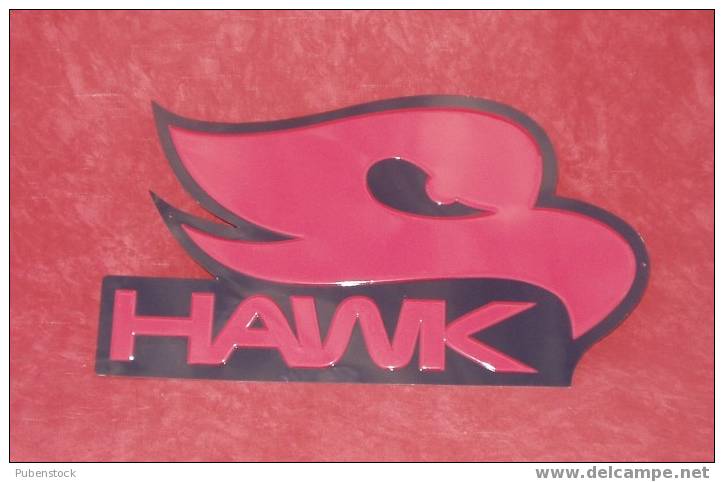 Plaque Métal "HAWK" - Tin Signs (after1960)