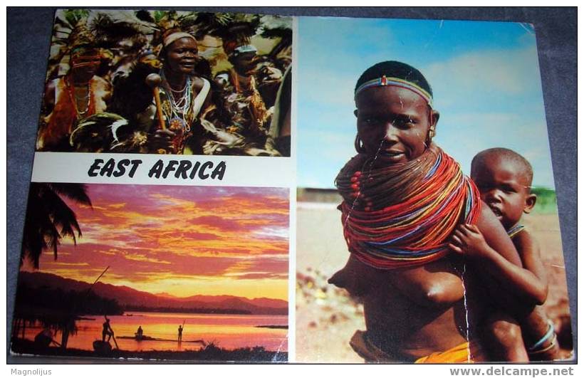 East African Culture, Postcard,Kenya,women,topless,semi Naked,brests - Kenya