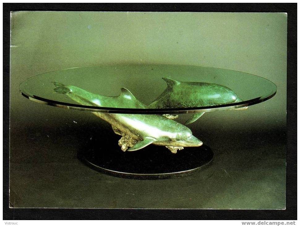 Table à Cocktail "Duo De Dauphins" - Edition Limitée 1998 - MAUI GALLERY - HAWAII - Non Circulé - Not Circulated. - Objets D'art