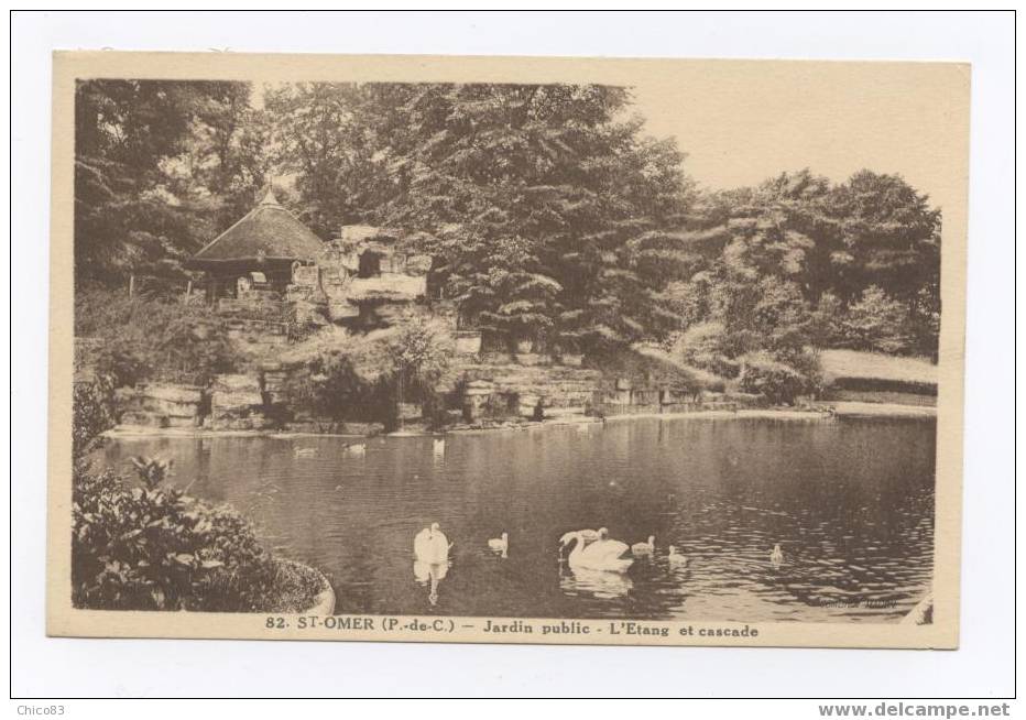 62.4      SAINT OMER   Jardin Public      L'Etang Et Cascade - Saint Omer