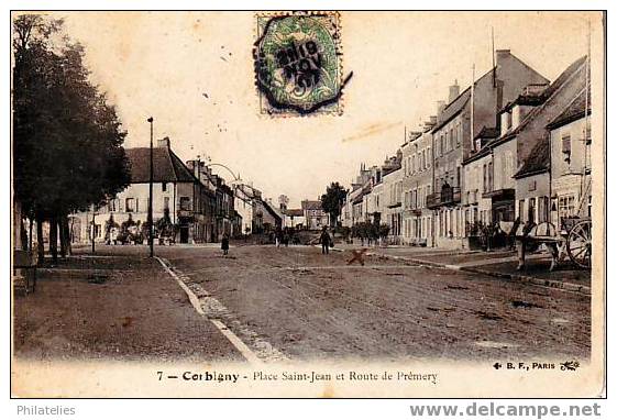 CORBIGNY   PLACE ST JEAN  1905 - Corbigny