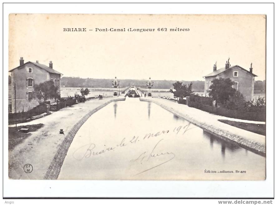 CPA---45------BRIARE----P ONT----CANAL----ECLUSE - Briare