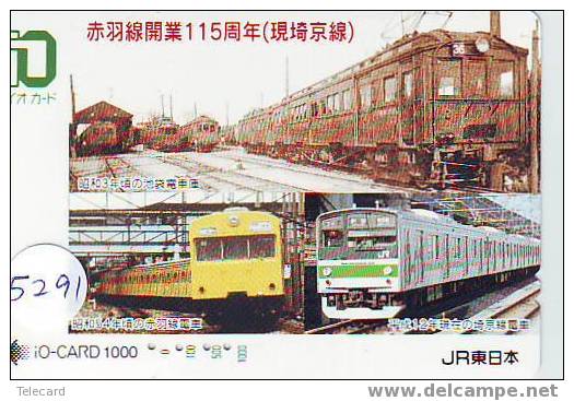 Trein Train Trenes Zug Eisenbahn Locomotive Locomotif Op Telefoonkaart Japan (5291) - Treinen