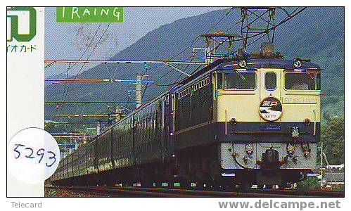 Trein Train Trenes Zug Eisenbahn Locomotive Locomotif Op Telefoonkaart Japan (5293) - Trains