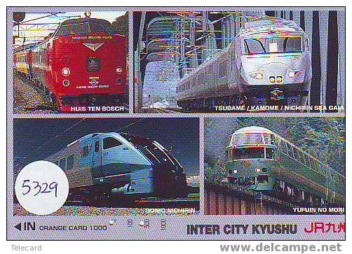 Trein Train Trenes Zug Eisenbahn Locomotive Locomotif Op Telefoonkaart Japan (5329) - Treinen