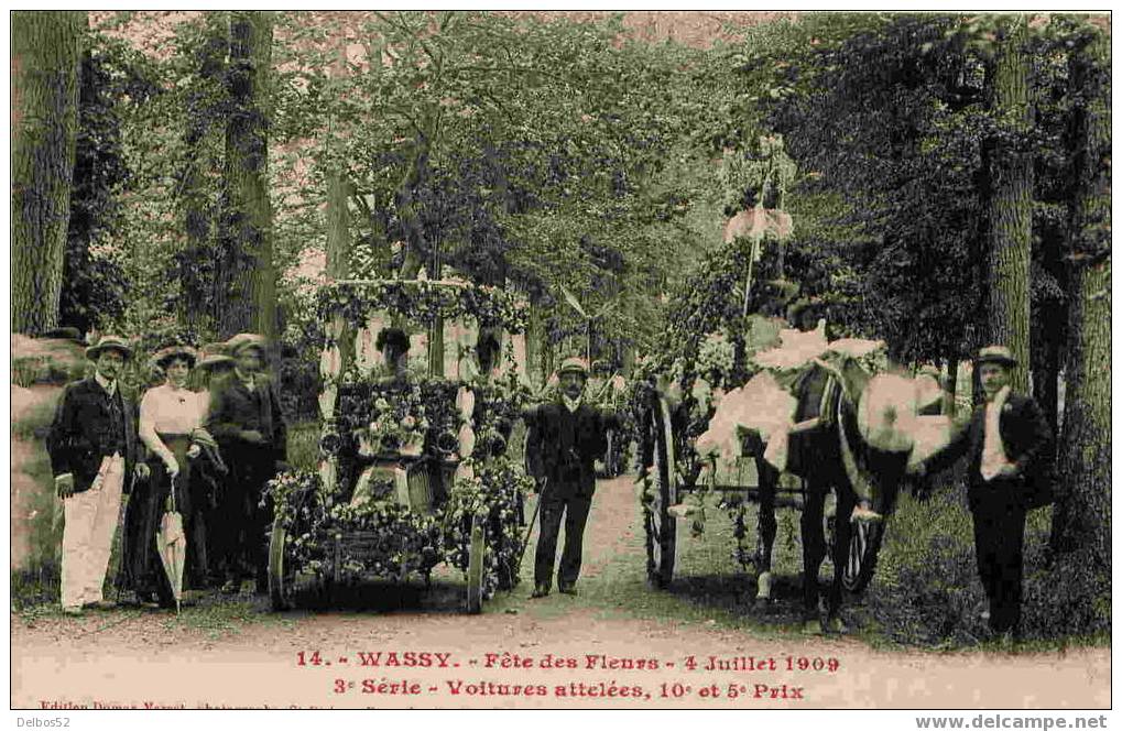 14 Wassy - Fetes Des Fleurs - 1909 - 3° Serie - Wassy