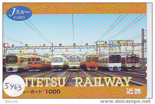 Trein Train Trenes Zug Eisenbahn Locomotive Locomotif Sur Telecarte Japan (5463) - Treinen