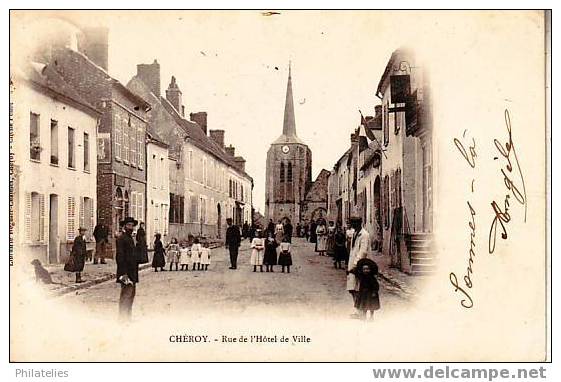 CHEROY  RUE DE LA MAIRIE  1905 - Cheroy