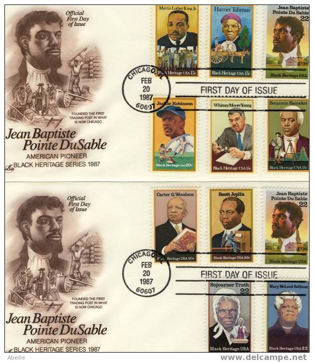 VS82  2  FDC   BLACK HERITAGE - 1981-1990