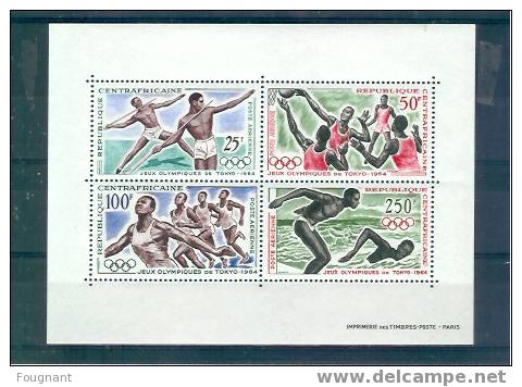 CENTRAFRICAINE:1964:N°BF2        NSC.Jeux Olympiques De Tokyo. - Ete 1964: Tokyo