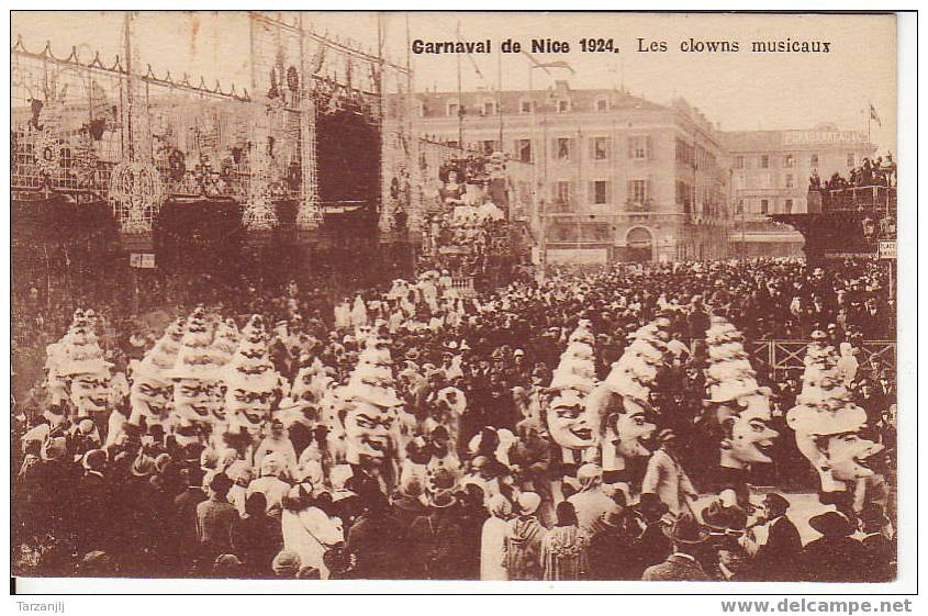 CPA Du Carnaval De Nice De 1924 ( Alpes Maritimes 06 ): Les Clowns Musicaux. - Carnevale