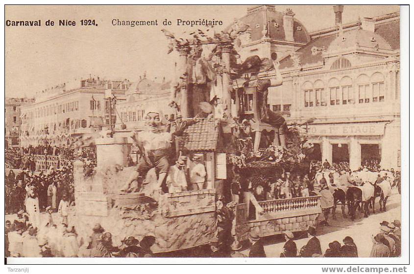 CPA Du Carnaval De Nice De 1924 ( Alpes Maritimes 06 ): Changement De Propriétaire. - Carnevale