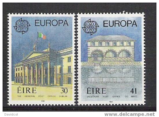 Q751.-.IRELAND  /  IRLANDA  - 1990 , EUROPA CEPT, MNH  SCV $ 3.25 - Unused Stamps