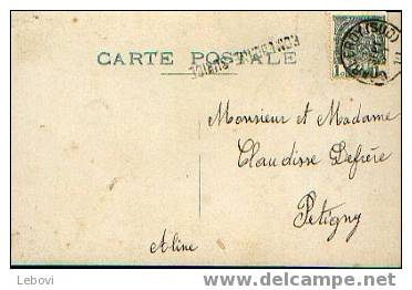 Pli Avec Griffe Linéaire "ROMEDENNE-SURICE" Posté à Charleroi-Sud Le 17/09/1910 - Lineari