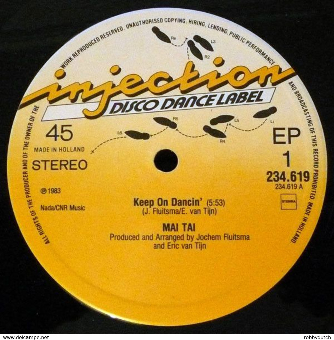 * 12" * MAI TAI - KEEP ON DANCIN' (Holland 1983 Ex-!!!) - 45 Toeren - Maxi-Single