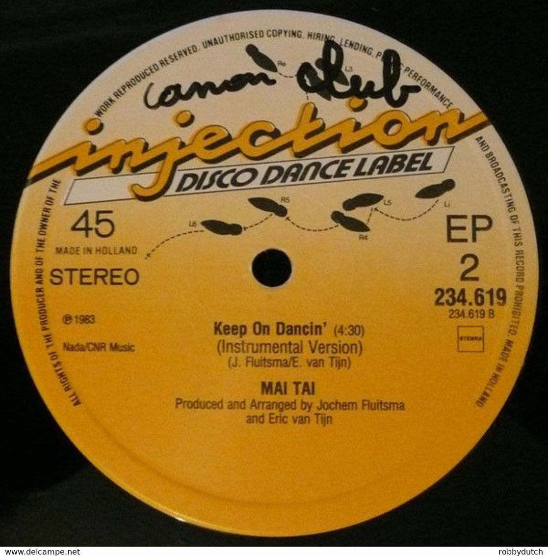 * 12" * MAI TAI - KEEP ON DANCIN' (Holland 1983 Ex-!!!) - 45 T - Maxi-Single