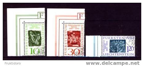 Liechtenstein Mi 455-457 Christmas - 100 Anniversary Ferdinand Nigg - Paintings - Used Stamps