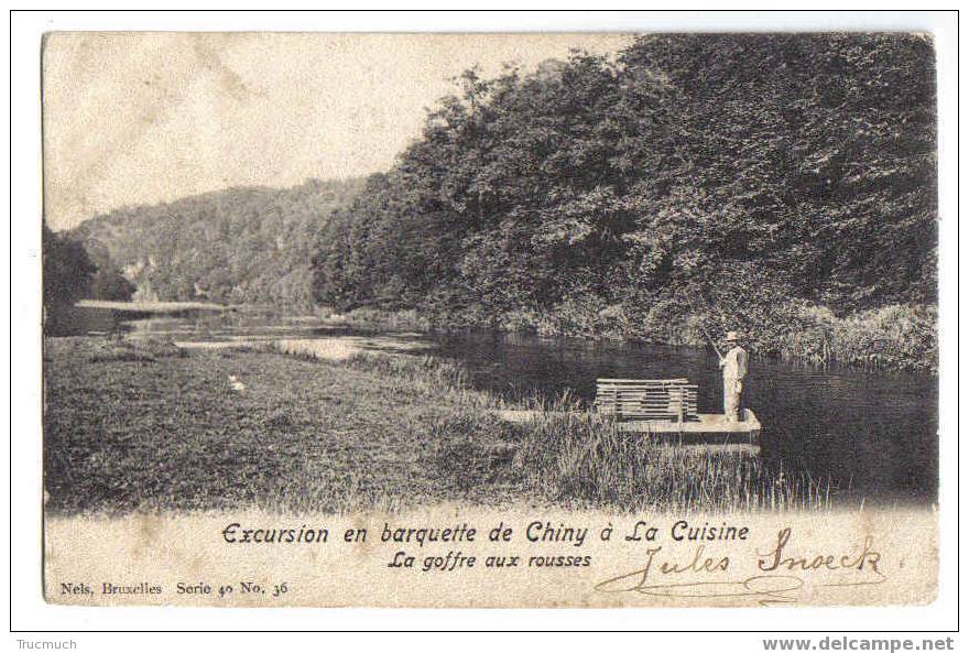 3368 - Excursion En Barquette De Chiny à La Cuisine - La Goffre Aux Rousses - Nels Série 40 N° 36 - Florenville