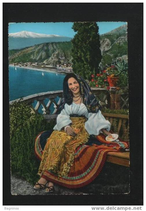 ITALIA  NATIONAL COSTUME FROM SICILY - Trachten