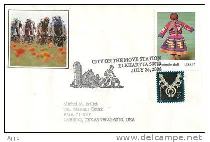 Encouraging Cycling !  Ville D'Elkhart_Iowa - Schmuck-FDC