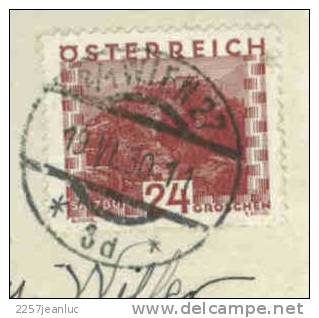 CP Vienne /1930 Adresser A Rey Viller Consul D Autriche En Suisse Affr N:383 - Maschinenstempel (EMA)