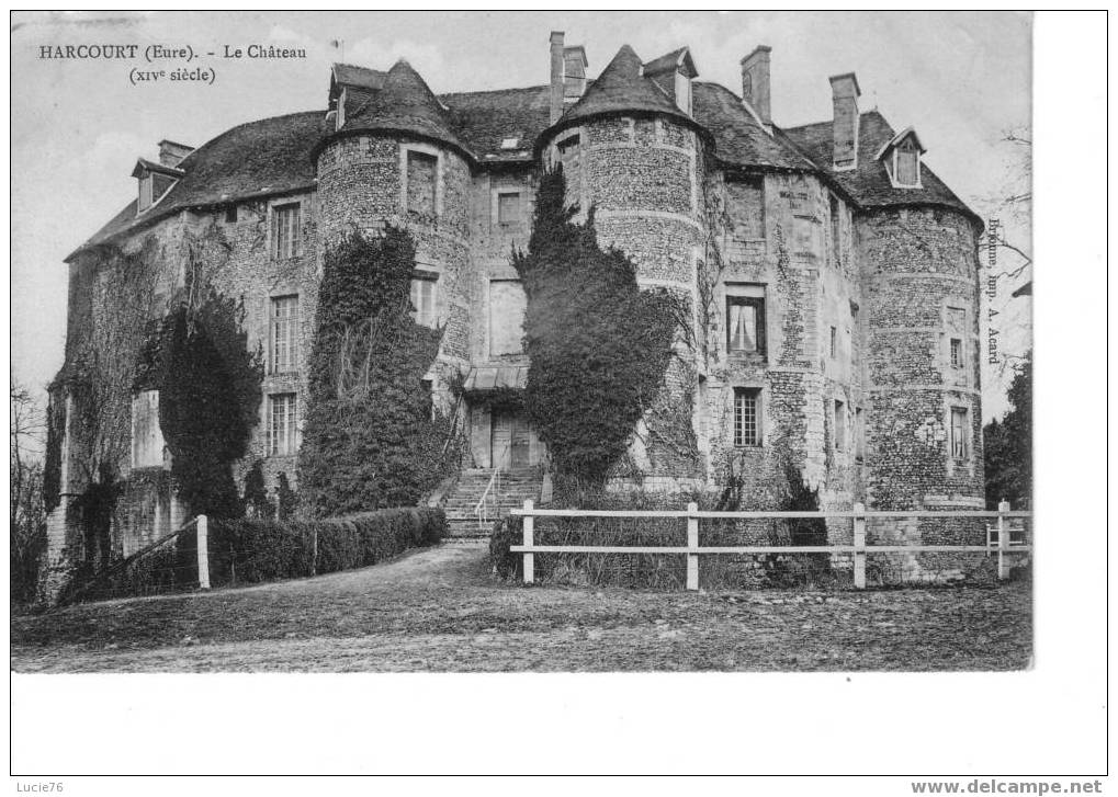 HARCOURT  -   Le Château  -  14ème Siècle - Harcourt