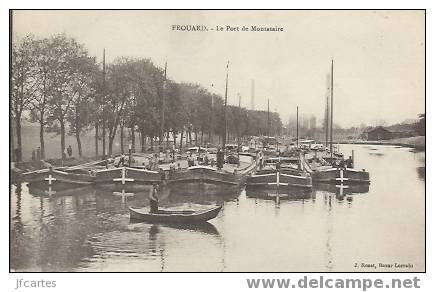 54 - FROUARD - Le Port De Montataire - Beau Plan De Péniches - Frouard