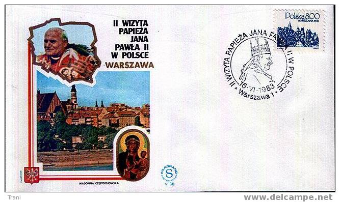 IL PAPA IN POLONIA - Anno 1983 - (4) - FDC