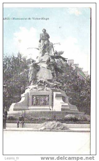 CPA - PARIS - MONUMENT DE VICTOR HUGO - ANIMEE - Otros Monumentos