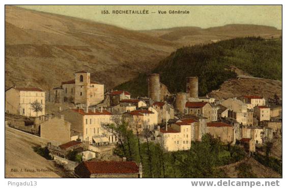 Vue Générale Magnifique Carte Toilée MOD - Rochetaillee