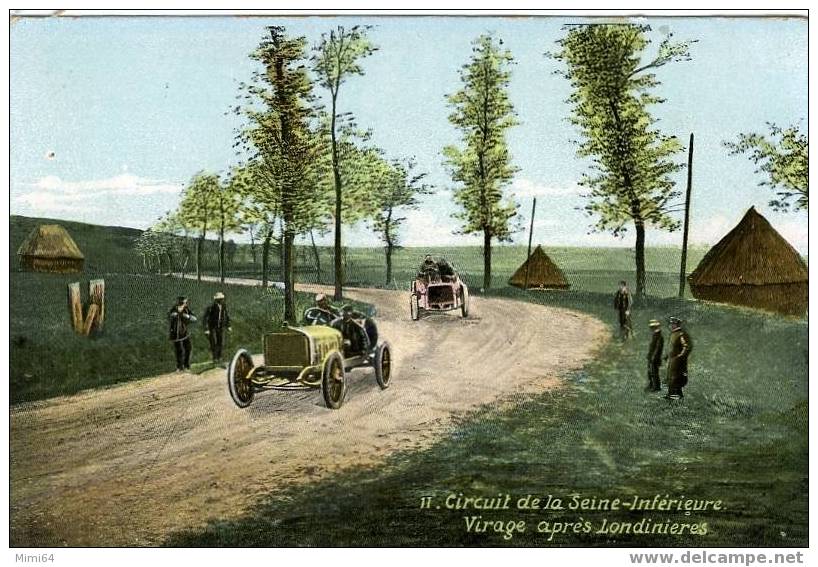 76 . LONDINIERES . CIRCUIT DE LA SEINE INFERIEURE LE VIRAGE APRES LONDINIERE . - Londinières