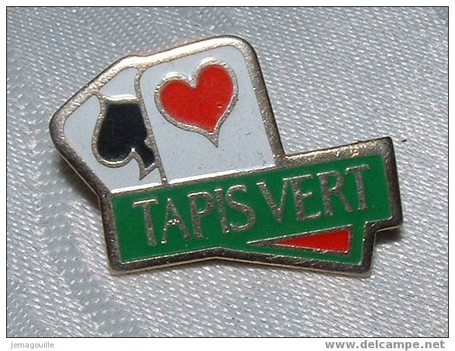 PIN'S - TAPIS VERT 2 Cartes - Jeux