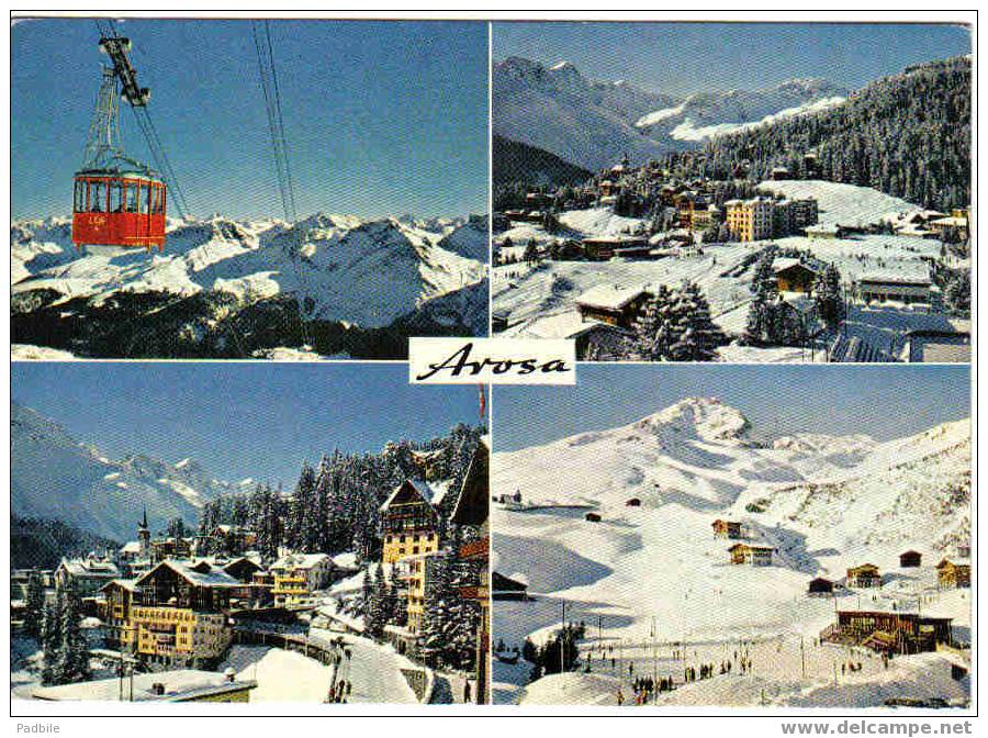 Carte Postale  HELVETIA  SUISSE  AROSA 1800m  Dorf Mit Erzhorn Und Rothorn - Arosa