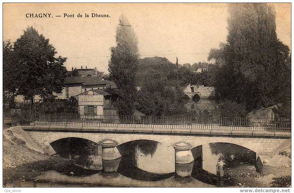 71 CHAGNY Pont De La Dheune, Pub Petit Journal, Ed Simon, 190? - Chagny
