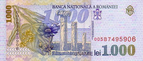 ROUMANIE  1000 Lei émission 1998  Pick 106  ****BILLET  NEUF**** - Romania