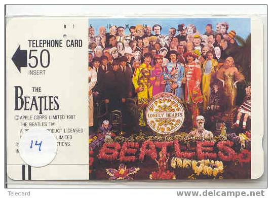 Telefonkarte Telecarte (14) The BEATLES  Phonecard Japan Musique Music Muziek Band - Musica