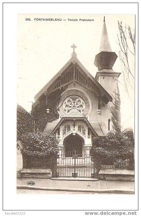 FONTAINEBLEAU  TEMPLE PROTESTANT - Other & Unclassified