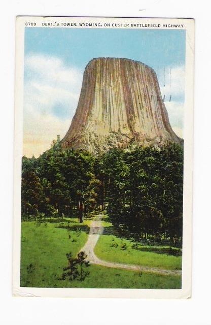 MATOE TEPEE Wyoming / DEVIL´S TOWER, ON CUSTER BATTLEFIELD HIGHWAY  ( Sur Le Thème Du DIABLE : DEVIL... ) - Otros & Sin Clasificación