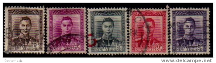NEW ZEALAND    Scott: # 258-68   F-VF USED - Used Stamps