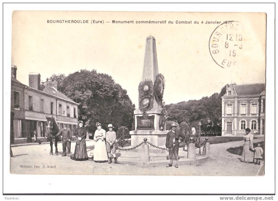CPA----27-----BOURGTHEROULDE----MONUMENT - Bourgtheroulde