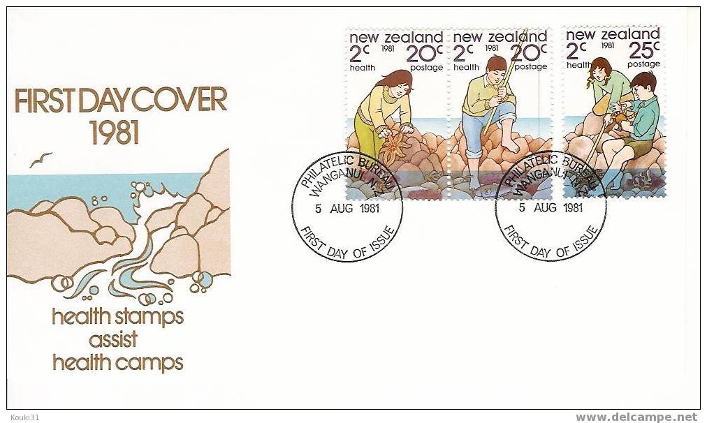 Nouvelle-Zélande FDC YT 798/800 : étoile De Mer Et Pêche - FDC