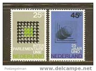 NEDERLAND 1970 MNH Stamp(s) U.N.O. 973-974 #1923 - Nuevos