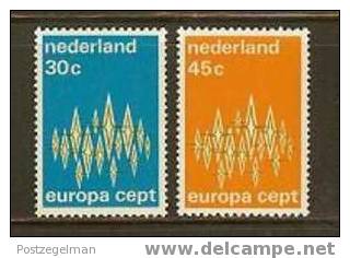 NEDERLAND 1972 MNH Stamp(s) Europa 1007-1008 #1935 - Unused Stamps